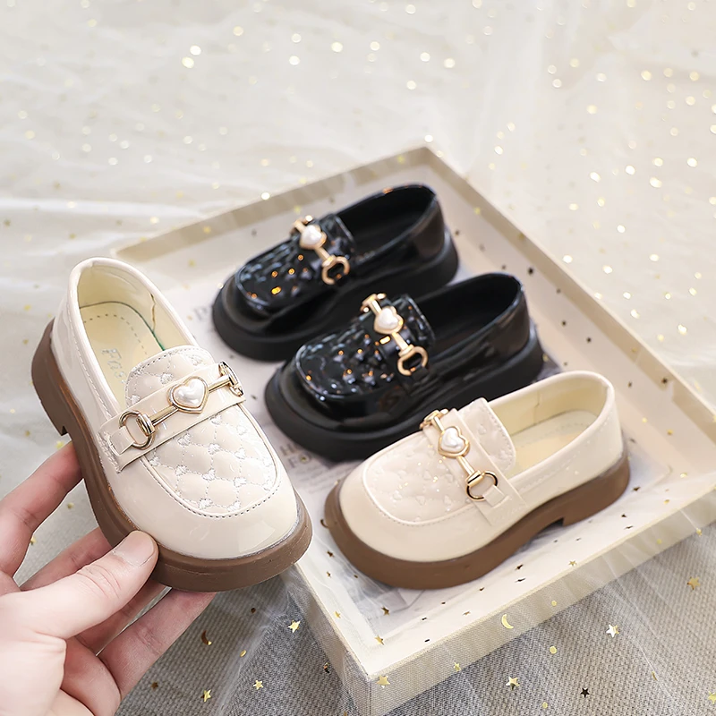 

Children Leather Shoes for Boys Girls Kids Loafers Slip-on School Flats Casual Sneakers for Formal Occasions Party Mary Janes