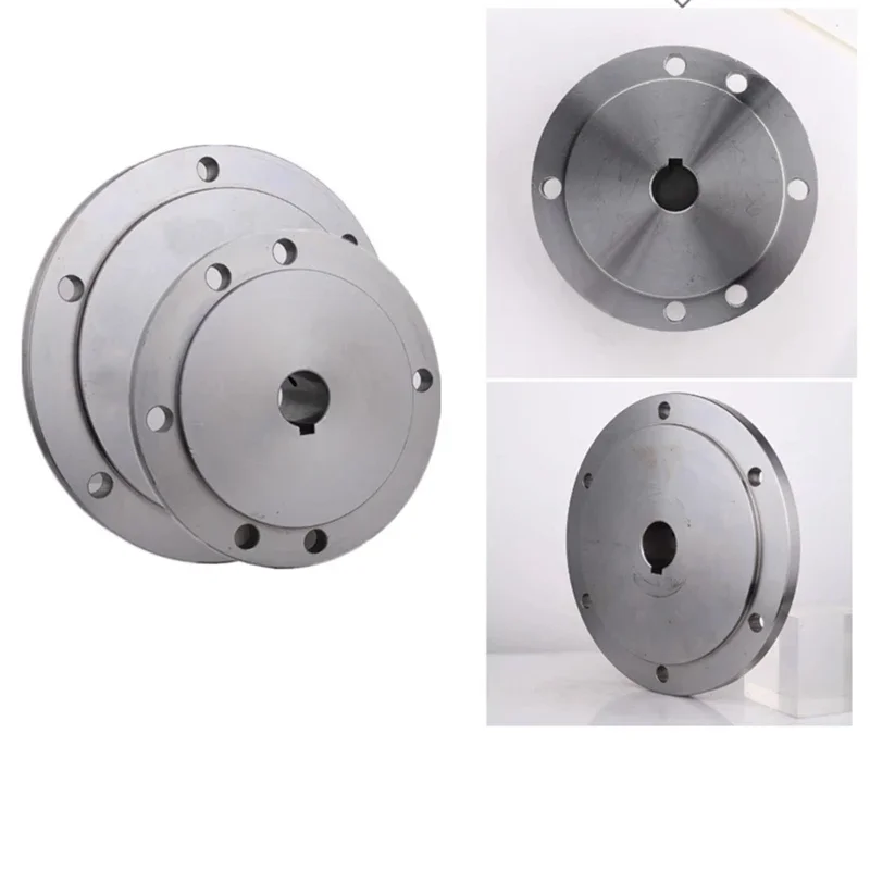 Flange Plate with Keyway Chuck Motor Shaft Flange,for Self Centering K11-125 K12-125,K72-125 Inner Hole 16-32mm