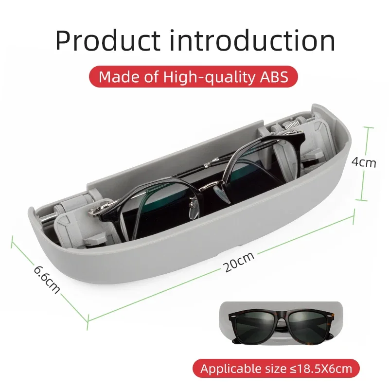 Sunglasses Case for Audi A3 S3 8V 8Y A4 B9 B8 S4 A5 S5 A6 C7 C8 Q3 Q5 Q7 2015 2016 2017 2018 2019 2020 2021 2022 Car Accessories