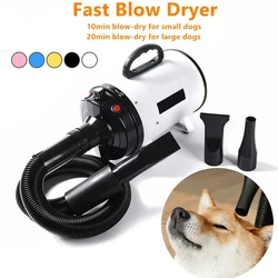 Hair Dryer For Dogs Pet Grooming Supplies Blower Warm Wind Secador Fast Blow-dryer Silent Stepless Speed Regulation 2400W