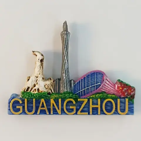 중국 기념품 광저우 냉장고 자석 허난성 Luoyang Longmen Grottoes 냉장고 스티커 크리스마스 선물
