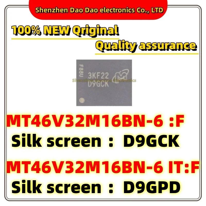 MT46V32M16BN-6:F D9GCK MT46V32M16BN-6 IT:F D9GPD FBGA memory chip new original