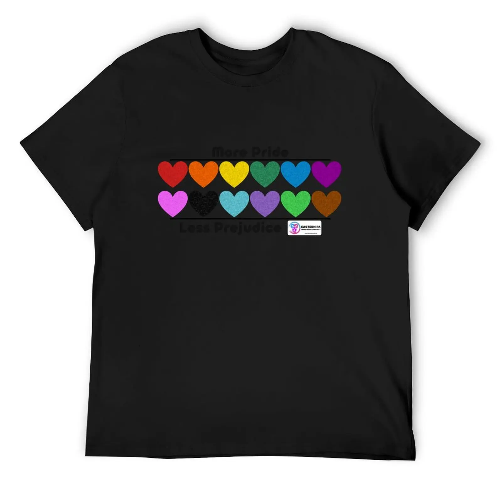 

More Pride, Less Prejudice (black writing) T-Shirt boys whites plus sizes men t shirts high quality