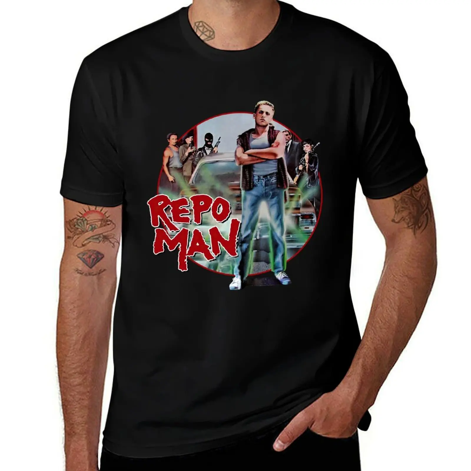 

Repo Man T-Shirt shirts graphic tee Anime t-shirt funny shirt cotton mens graphic t-shirts hip hop