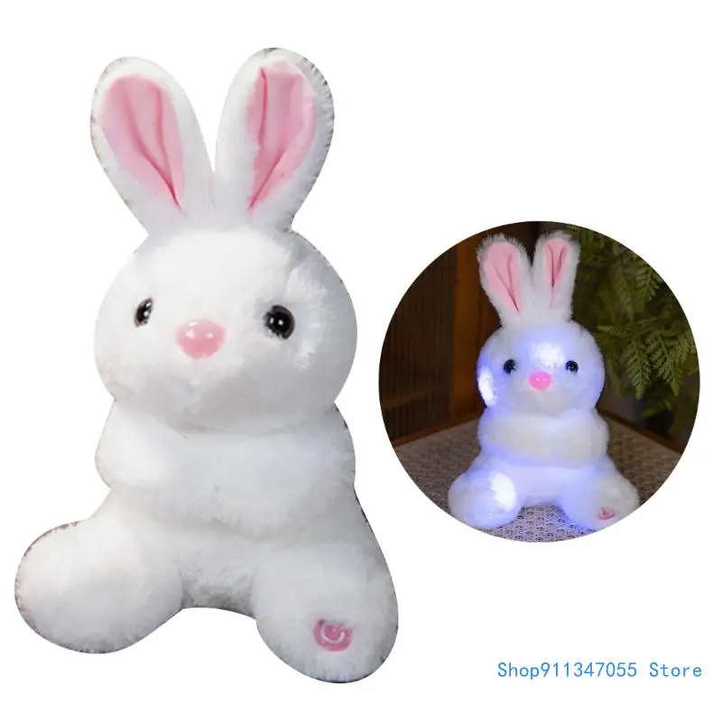 Stuffed Rabbit Figure Toy Christmas Gift Hugging Rabbit for Kids Teenagers Drop shipping