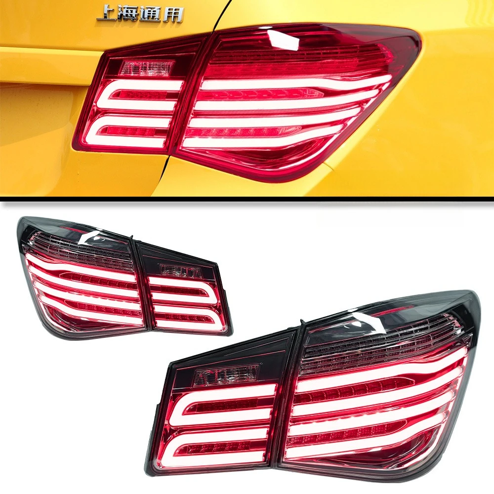 Car Tail Lights for 09-14 Chevy Cruze, Mercedes Style Rear Lamp Assembly, High Brightness, Easy Installation, Durable Car Light