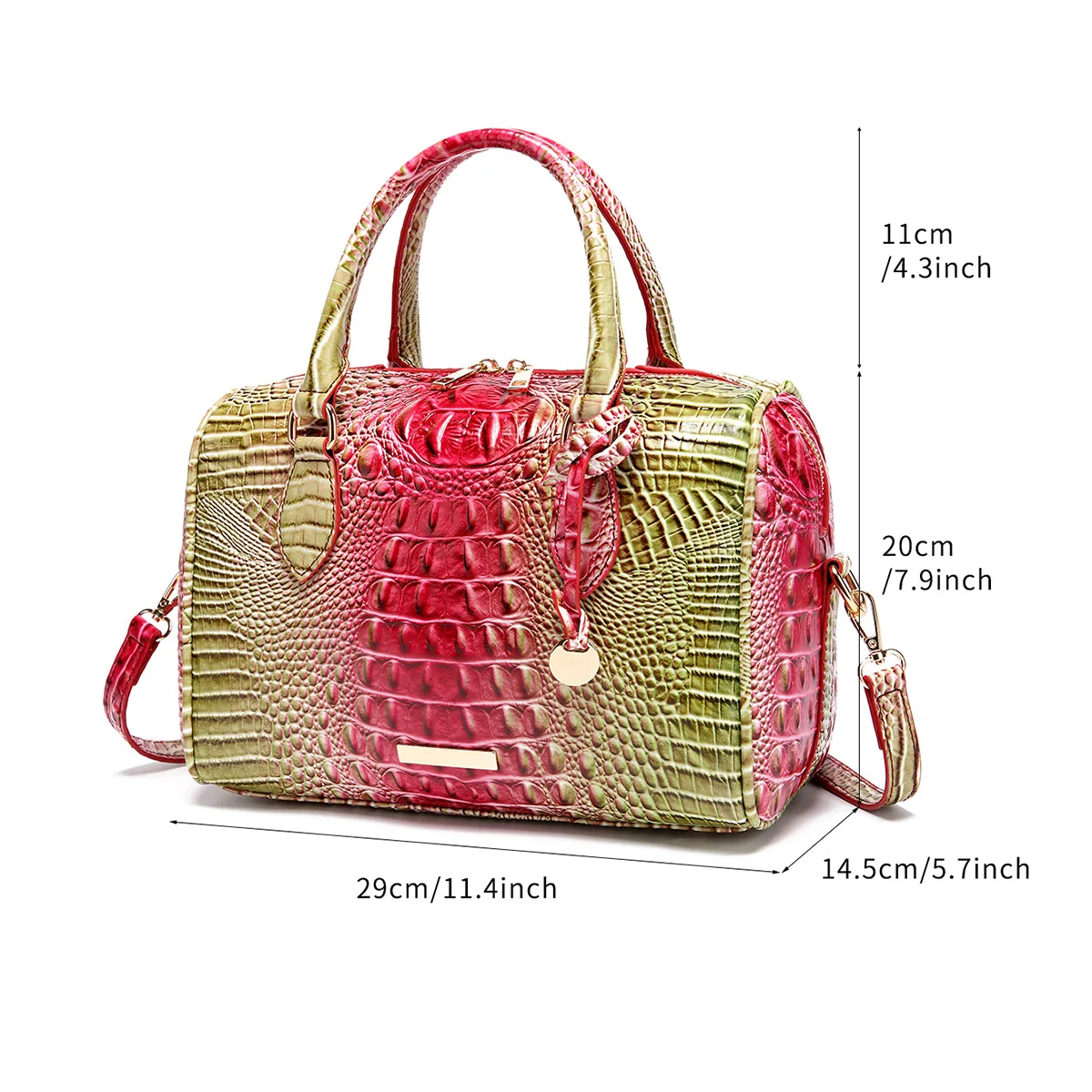 New in Fashion One-shoulder Messenger Purse Crocodile Pattern Leather Handbag Retro Underarm Luxury Tofu Women Bag purse