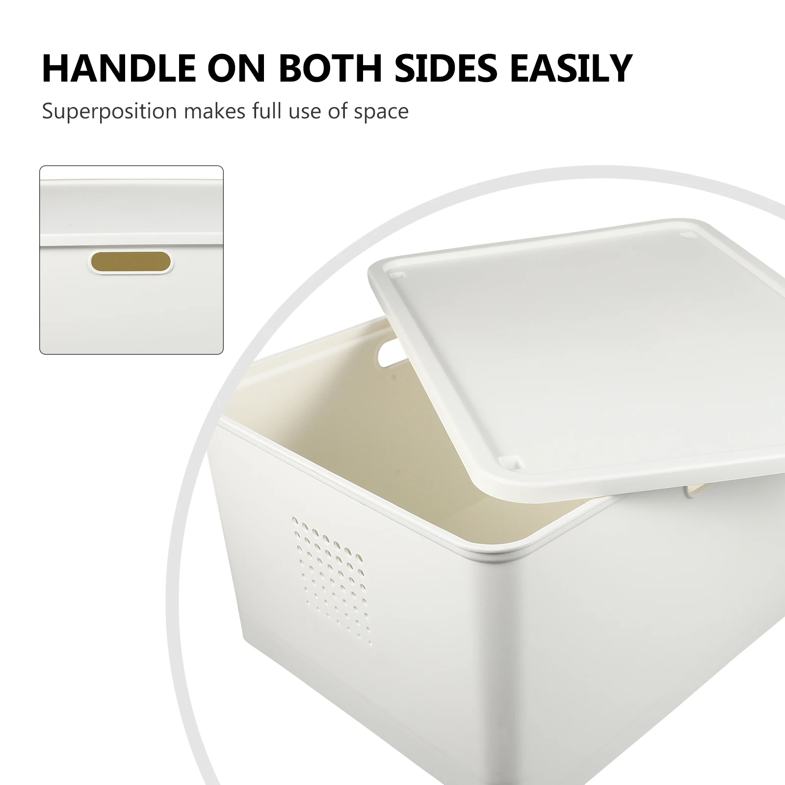 

1Pcs Storage Box High Quality Plastic Organizer Box with Lid Home Desktop Sundries Organizer Cosmetics Clothes Container