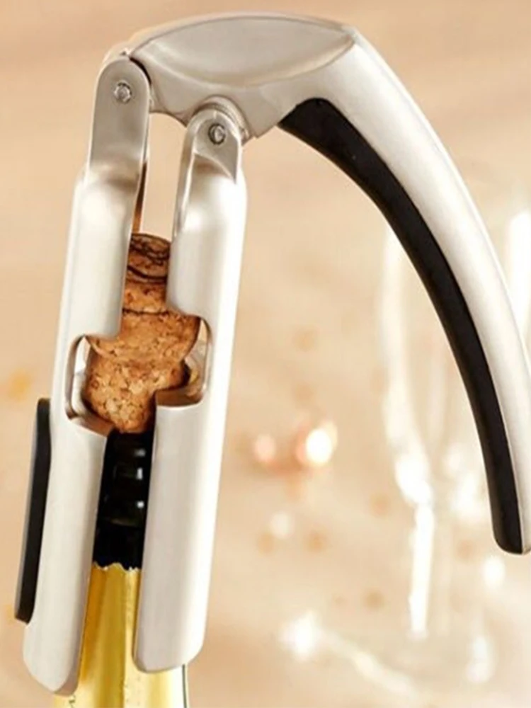 Professional Champagne Corkscrew New Wine Bottle Opener Sparkling Wine Cork Puller Home Bar Champagne Corkscrew Kitchen Gadgets
