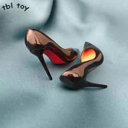 1/4 Scale Bjd Scale Shoes Handmade 6.5cm*2.4cm*3.3cm Fashionable Sexy High Heel Red Shoes Plastic High Heels for Dollmore Luts