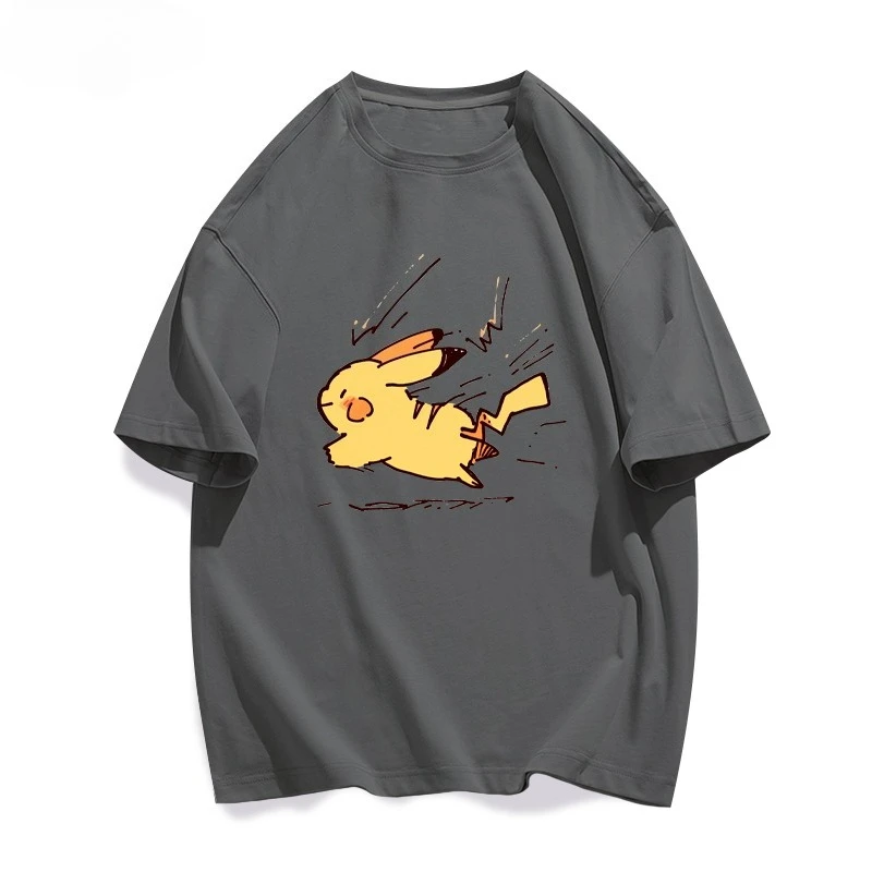 Camiseta de animation Pokémon impresa en 3d، blusa de manga corta عادية y relajada الفقرة المؤلمة e Dzieos الكبار