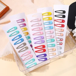 10Pcs/set Kids Colorful Dopamine Hair Clip for Girl Water Drops Bangs Clip Hairpins Baby Broken Hair BB Clips Headwear Wholesale