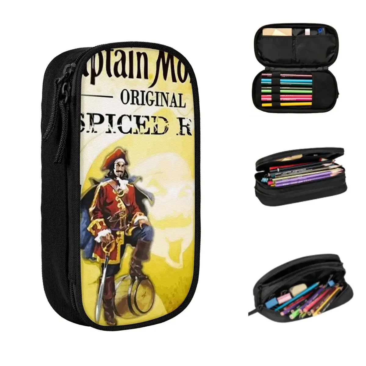 Captain Pierce Swamp Gin Essential Pencil Cases Large Storage Pen Bags Pen Box Pencil Pouch For Boys Girls Students Stationery