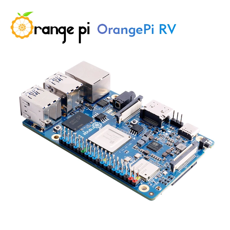 Orange Pi RV 2/4/8G Ram RISC-V DDR4 Мини-ПК Четырехъядерный процессор JH7110 Одноплатный компьютер WiFi + BT5.0 M2 PCIE SSD Run DebianOS