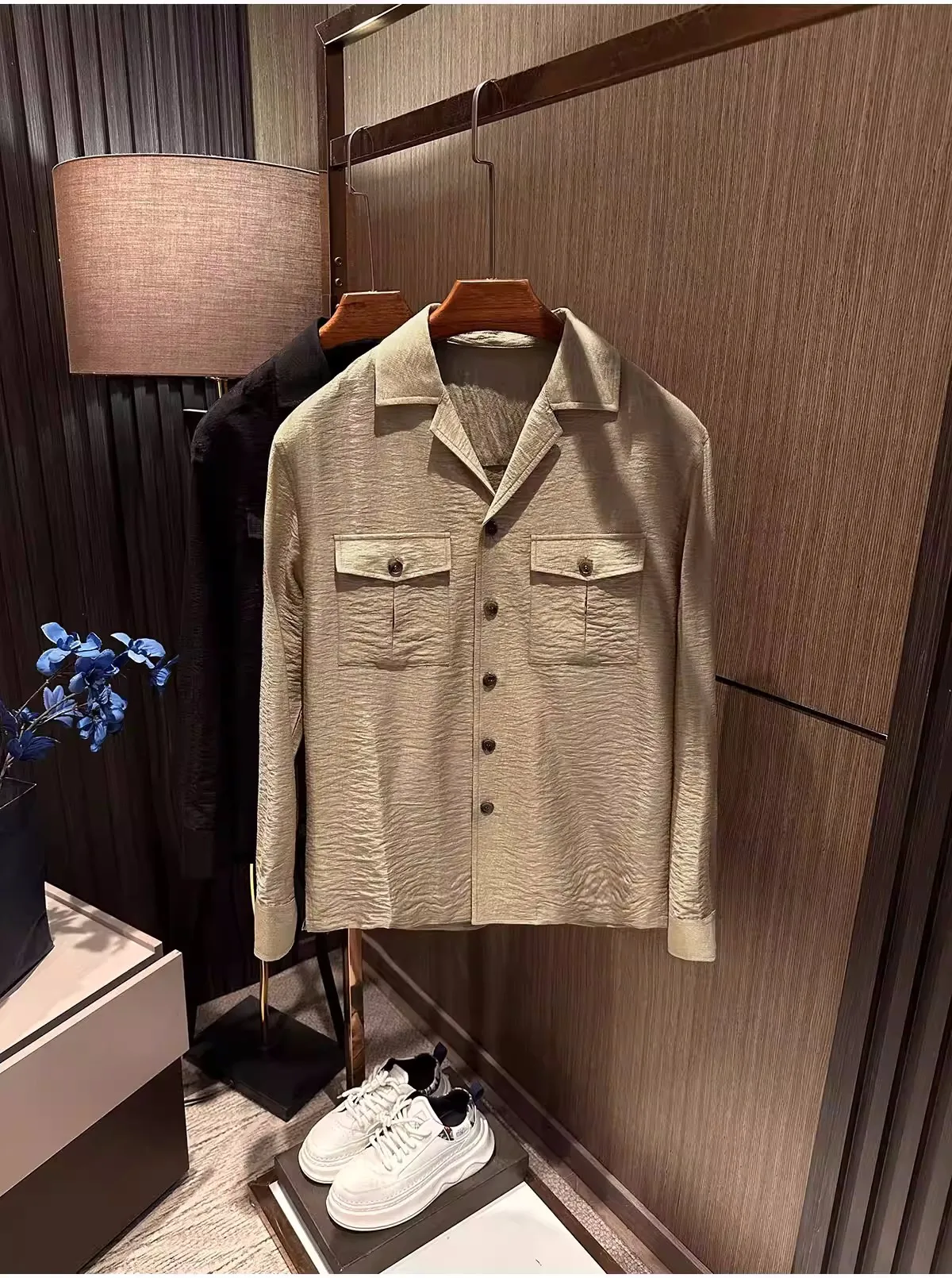 

Spring New Men's High-Quality Long-Sleeved Shirt Comfortable Fit Casual Style for Business And Everyday Wear