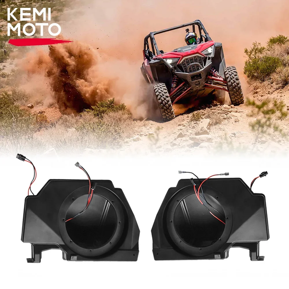 UTV Speaker Mount Rear Seat Panels 6.5 Inches Compatible with Polaris RZR PRO XP / XP4 / Turbo R/ Pro R/ Pro R 4 Sport 2020-2024