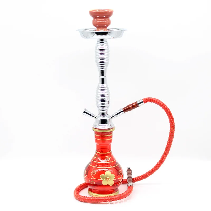 Water Pipe Shisha Set Classic Iron Sheet Arab Shisha Hookah Glass Water Pipe Kettle Shisha Single Double Tubes Private Use