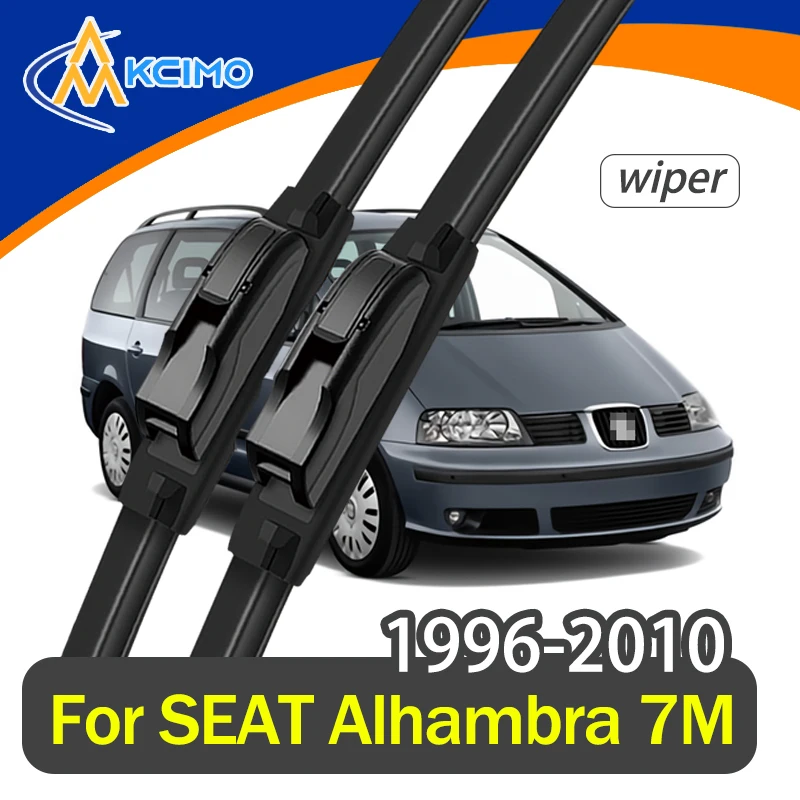 

For SEAT Alhambra 7M 1996–2010 Wiper Front Wiper Blades 2pcs HD Quiet Durable Automotive Wiper Windshield Windscreen
