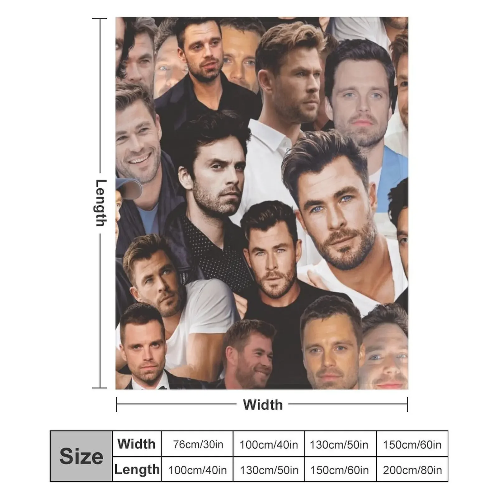 سيباستيان ستان وكريس هيمسوورث صورة مجمعة رمي بطانية تتحرك لحاف البطانيات وبطانيات الشاطئ #6