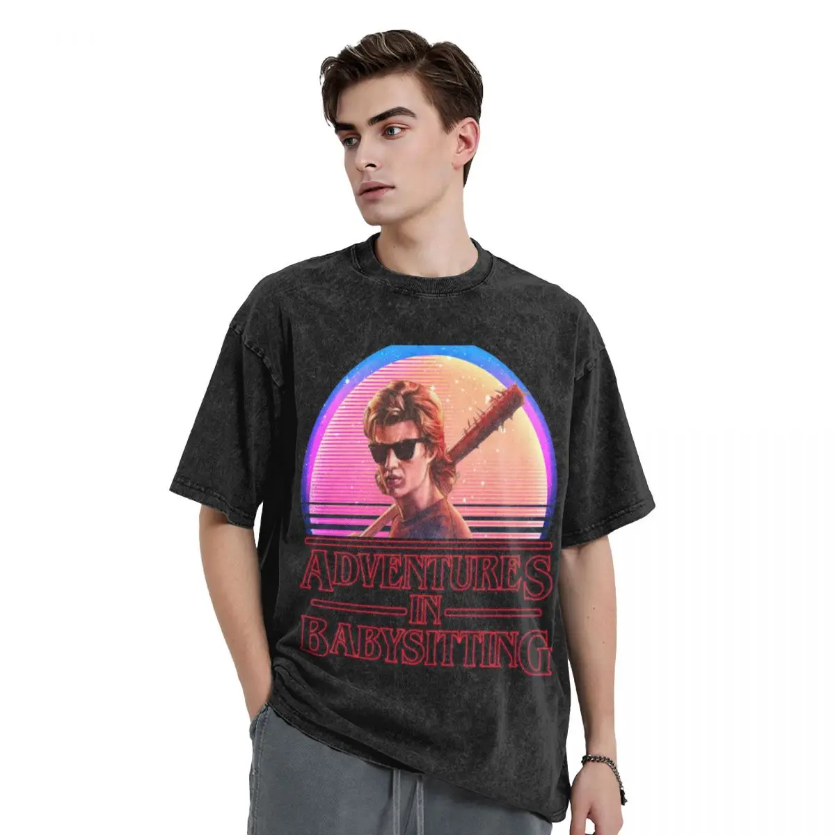 Adventures In Babysitting T-Shirt summer top quick-drying customs vintage graphic tee black t-shirts for men