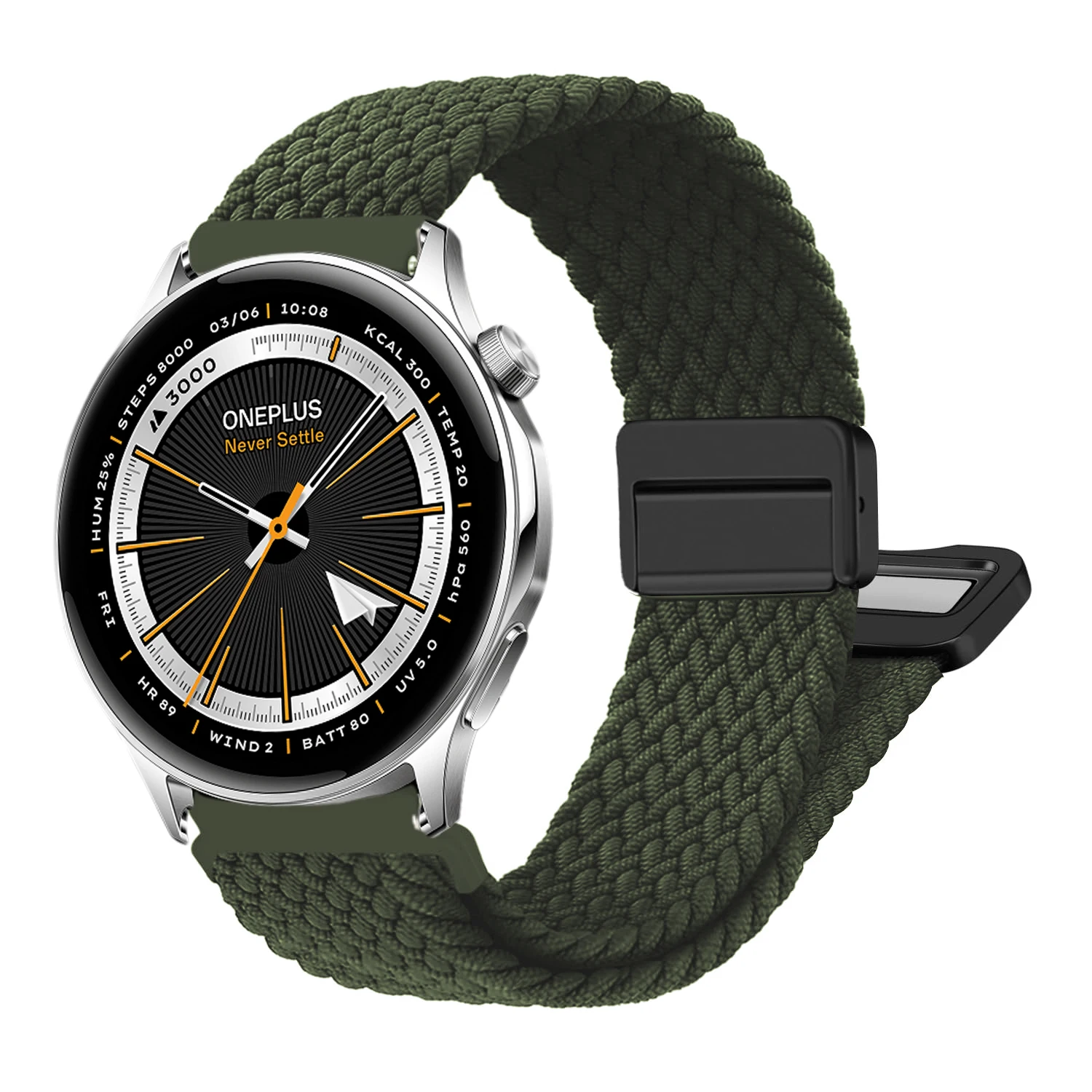 Magnetic Braided Band for Oneplus Watch 4 3 2r 2 46 smartwatch Accessories Elastic belt Bracelet Correa Oneplus Watch Lite strap