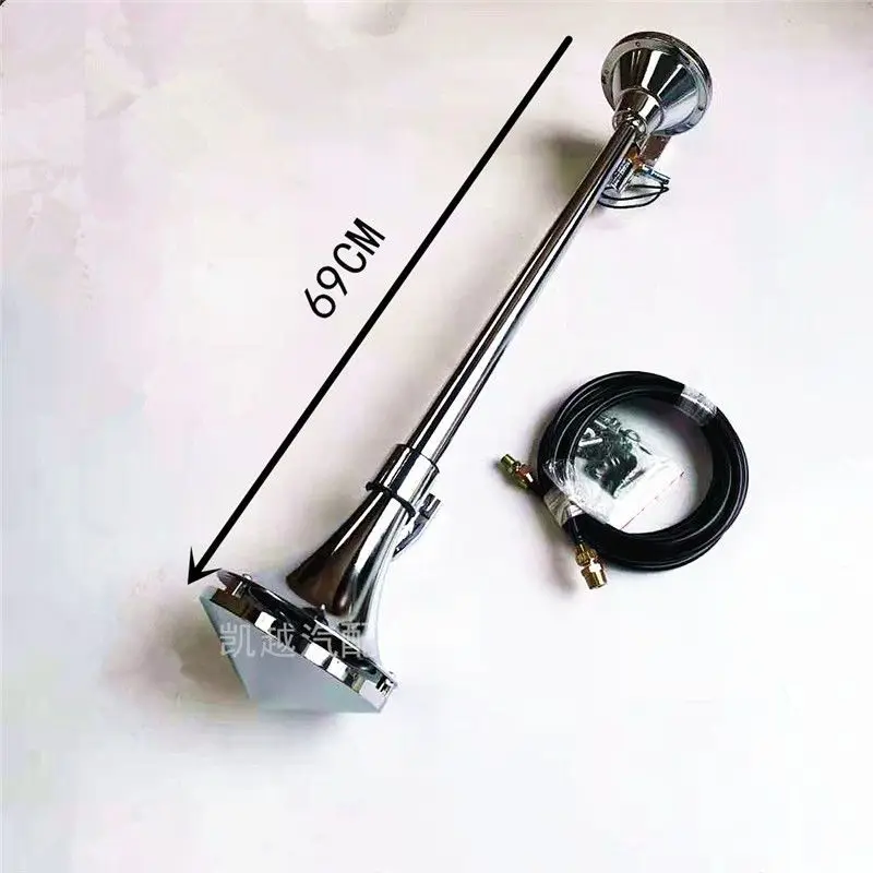 12V 24V Metal Long Tube Air Horn Super Loud Train & Marine Siren For Truck Lorry Modification image 5