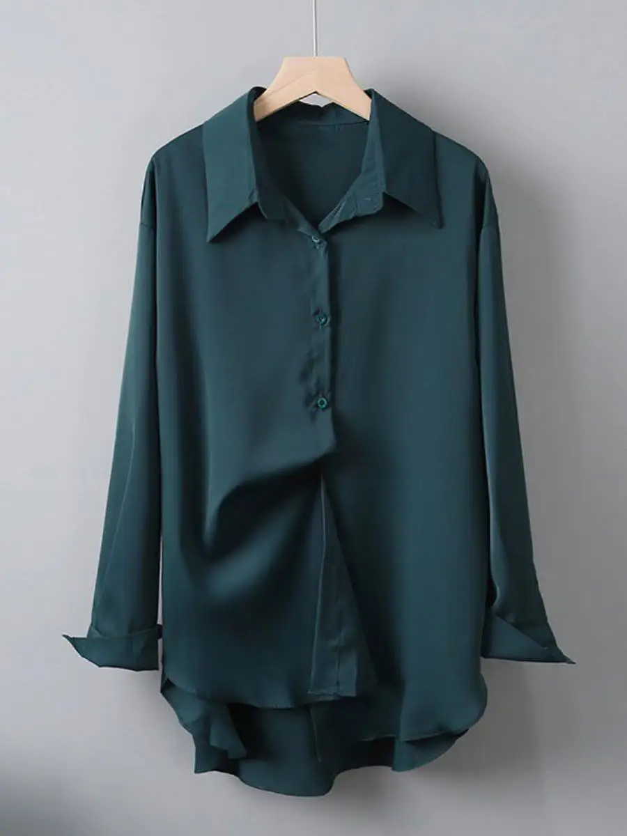 

Ele Long Sve Snow Chiffon irt Women's Profional Sle plus Size Faionable Top Spring Autumn New Arrival