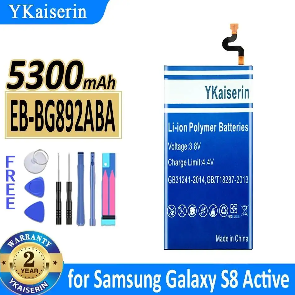 

Аккумулятор для мобильного телефона EB-BG892ABA 5300 мАч для Samsung Galaxy S8 Active SM-G8920 G892F G892A G892L G892 G892V SM-G892L
