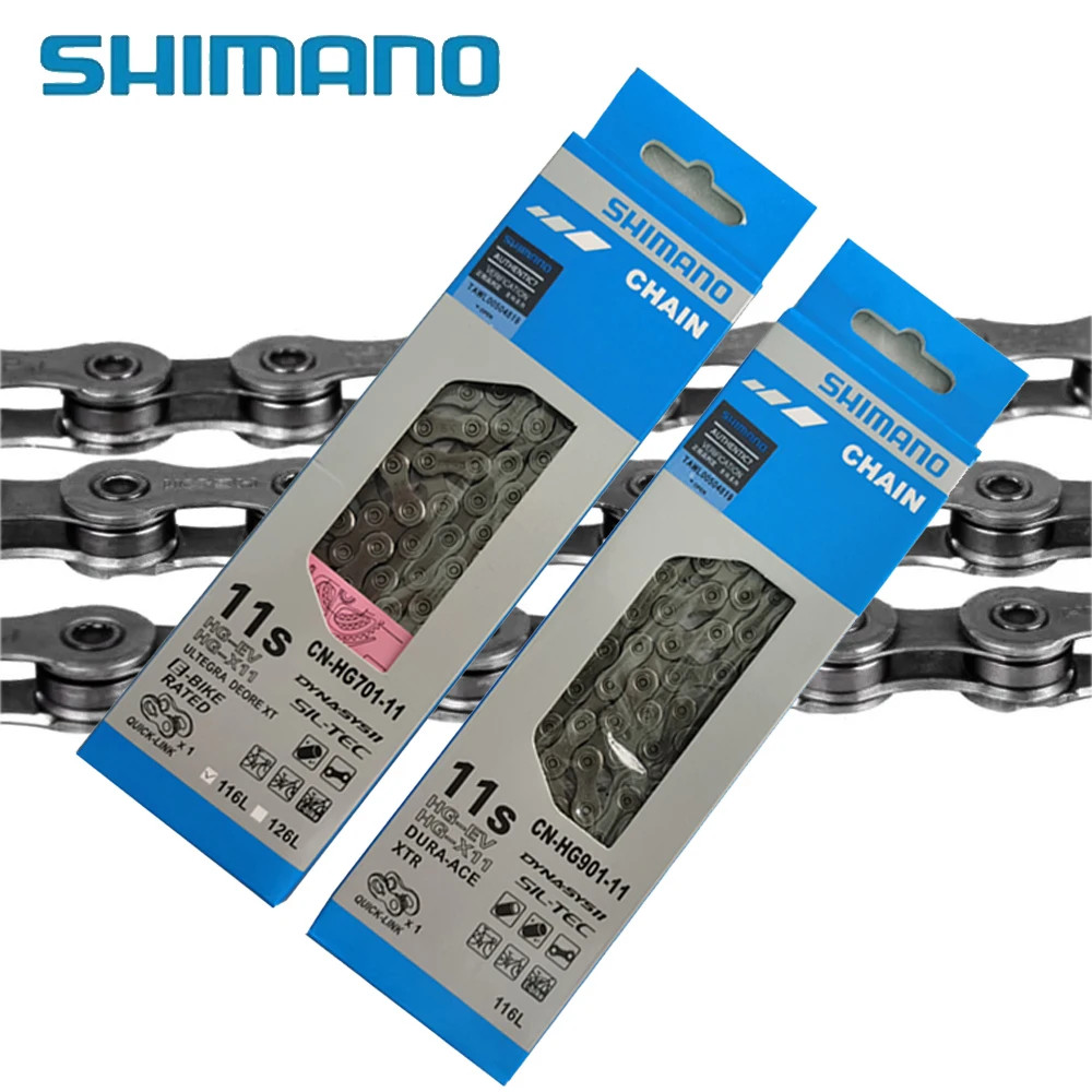 Shimano Bike Chain HG701 HG601 HG901 11 Speed Bicycle Chain 11V 116L R7000 MTB Road 5800 M7000 Chain with Missing Link