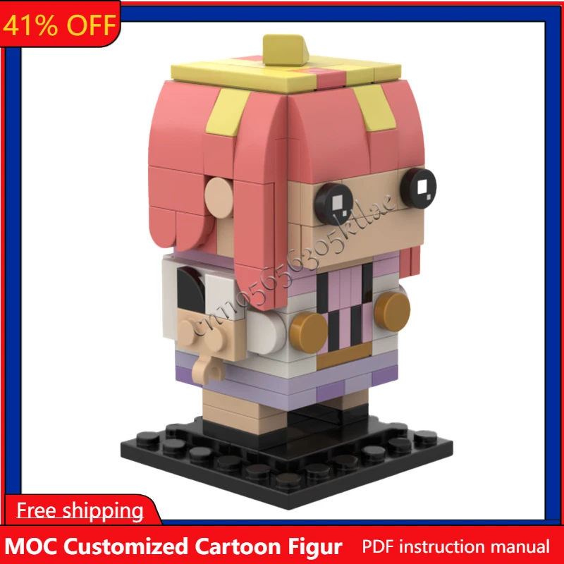 

155PCS MOC Ichijou Ririka Famous Animation Figures Series Brickheaded Models Sets DIY Creative Bricks Assembly Toy Children Gift