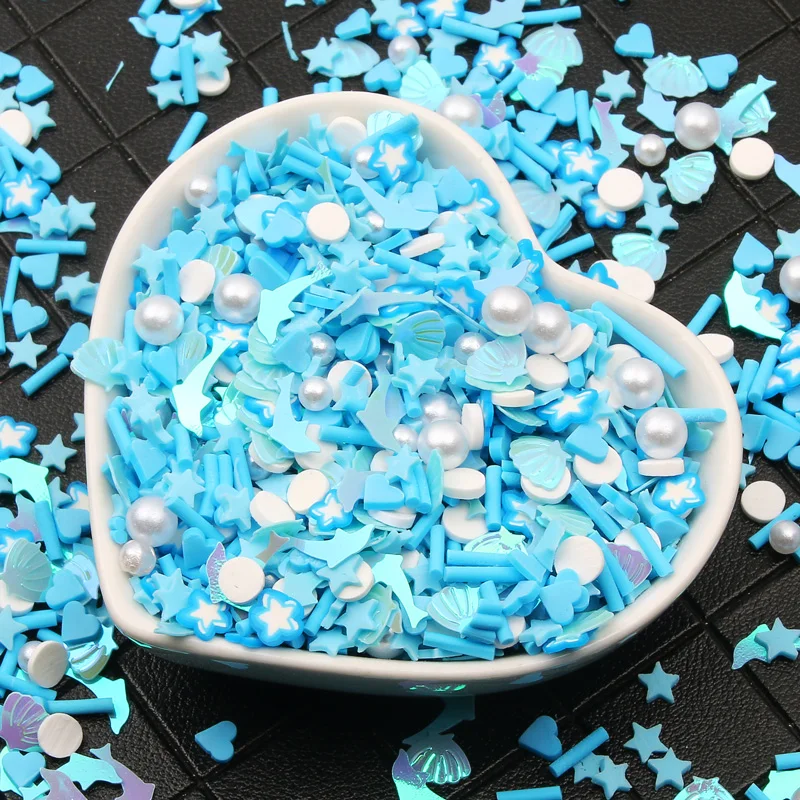 500pcs/lot Mixed Dolphin Star Slice Polymer Clay Slime Filling Nail Art Cake Resin Epoxy Mold Filler for Resin DIY Craft Making