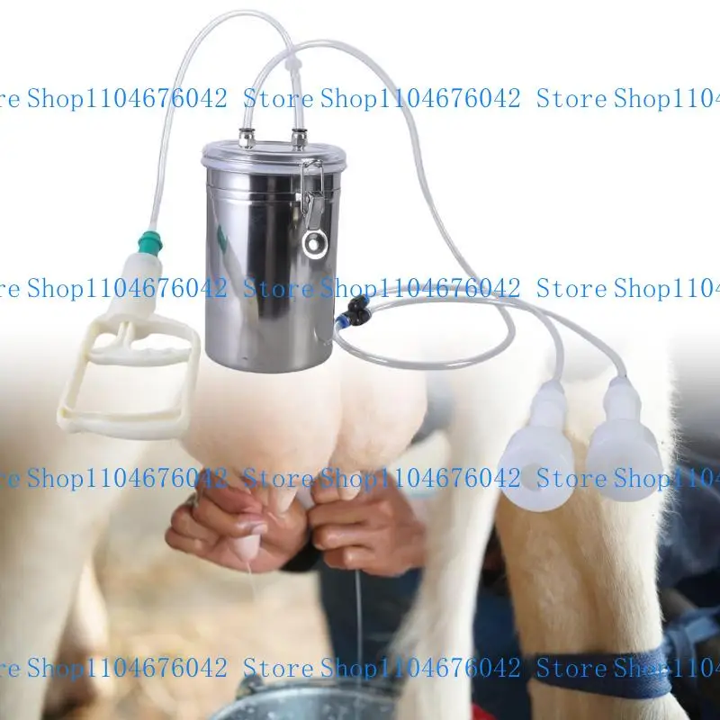 5asd Portable Goat Milking Machine Breast Pumps Hand Vacuum Plastic Sheep Equipment for Small Farm Operations