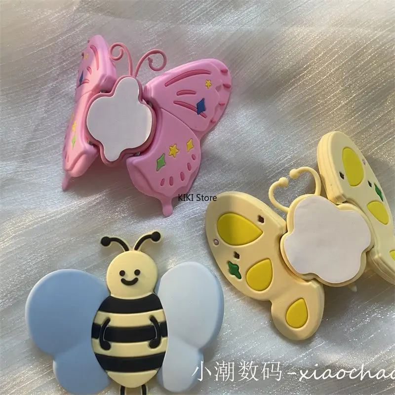Rosa Handyständer Butterfly Bee Dreidimensionaler Ständer Silikon Faltpaste
