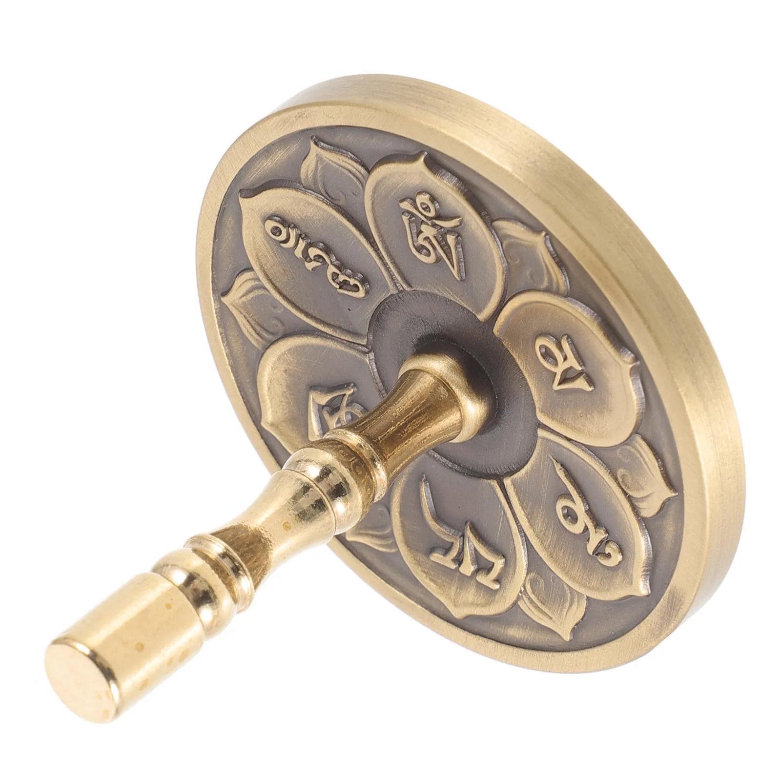 

Copper Incense Press Mold Premium Metal Incense Ash Pressing Tool Decorative Handheld Design for Meditation Yoga Room Living