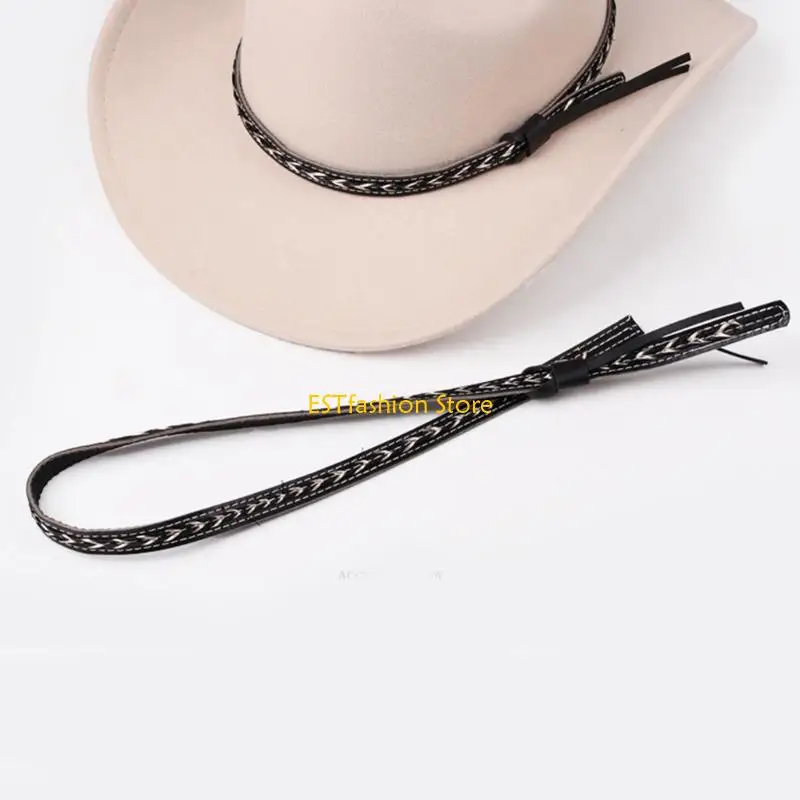 Y5GC PU Hat Band For Men Women Kids Suitable For Straw Hats And Bags