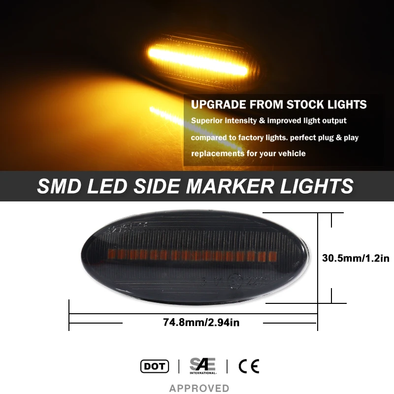 لنيسان X-trail قاشقاي J10 مكعب جوك ليف ميكرا ميكرا K13 ملاحظة E11 سيارة الجانب ماركر ضوء الديناميكي LED بدوره مصباح إشارة T10