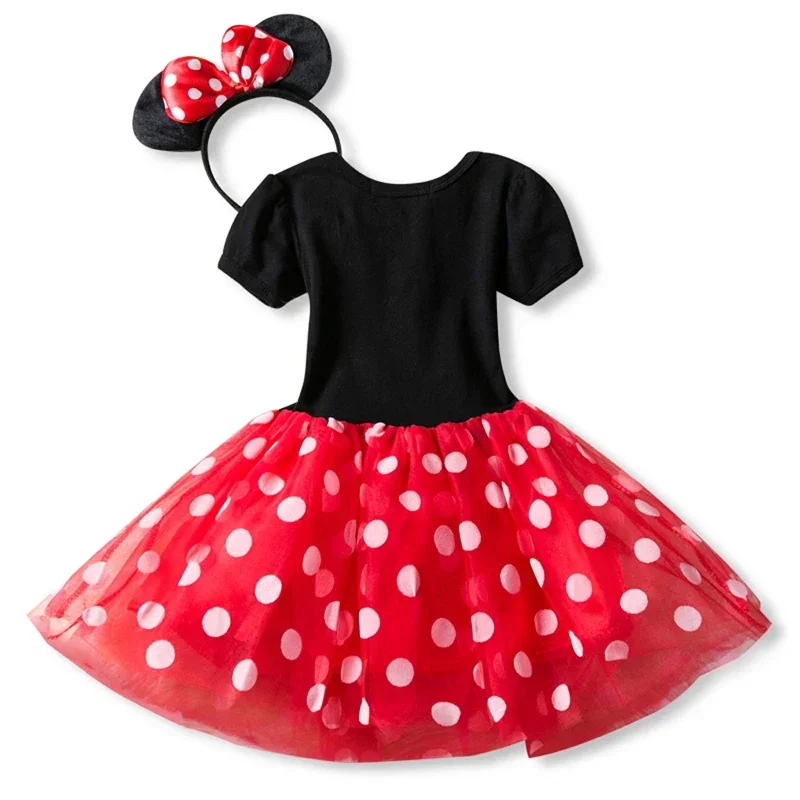 A Summer baby girls dress Mouse dresses for girls Princess Christmas dress Birthday Party children kids clothes costume bow casu