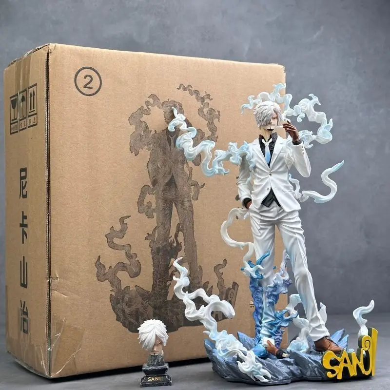 

Коллекционная аниме-фигурка Санджи из One Piece, статуэтка, декоративное украшение для рабочего стола, креативный подарок на день рождения