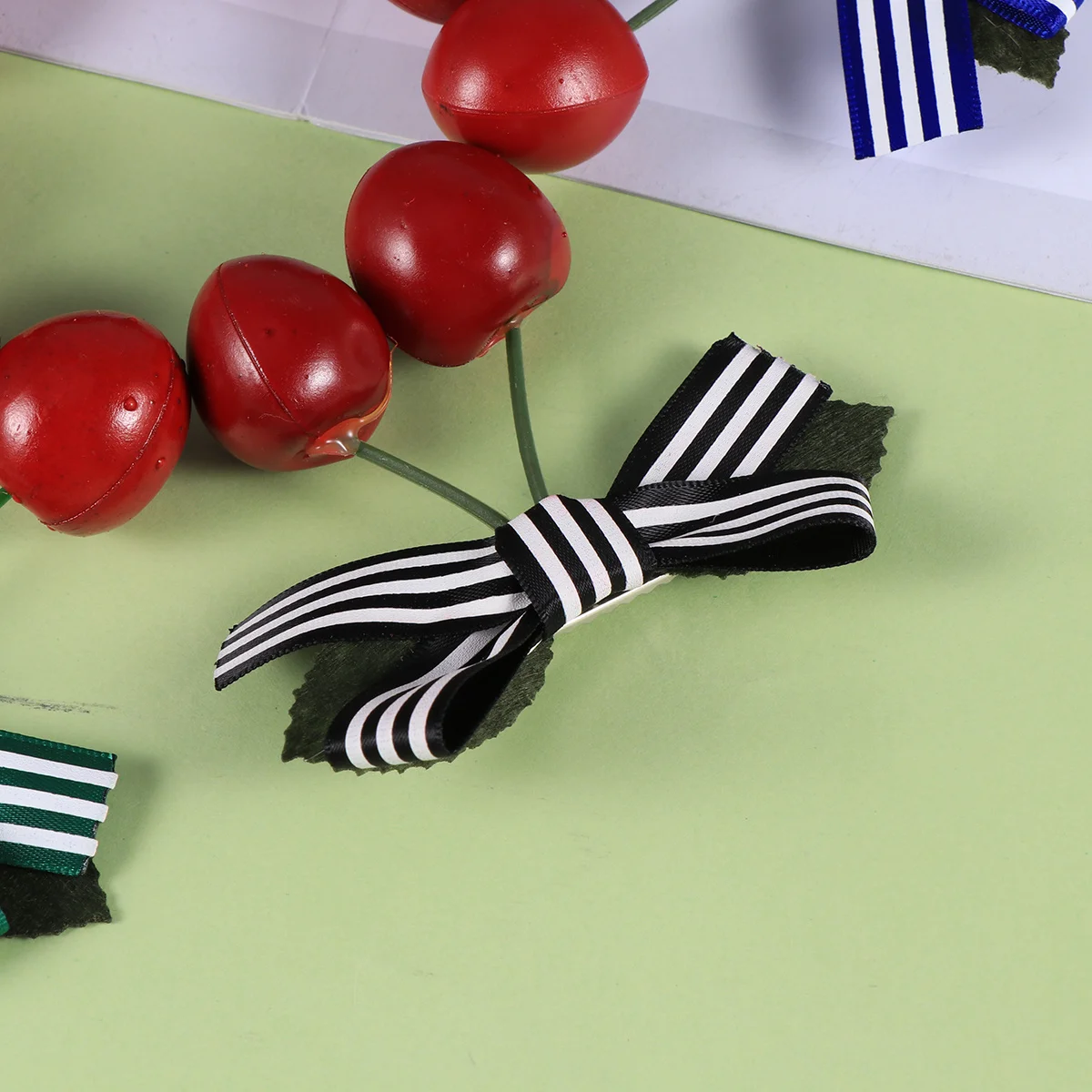 

5 шт., банты для волос для девочек, зажимы с бантом, лента из сплава, яркие цвета, заколки ручной работы для школьной вечеринки, повседневные аксессуары для волос