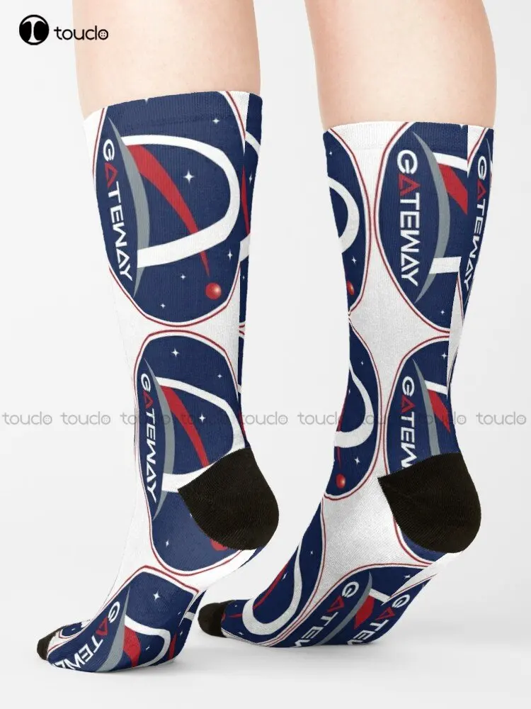 Artemis Gateway Program Patch Socks Unning Socks Women Fashion Creative Leisure Funny Art Abstract Oil Painting Socks Funny