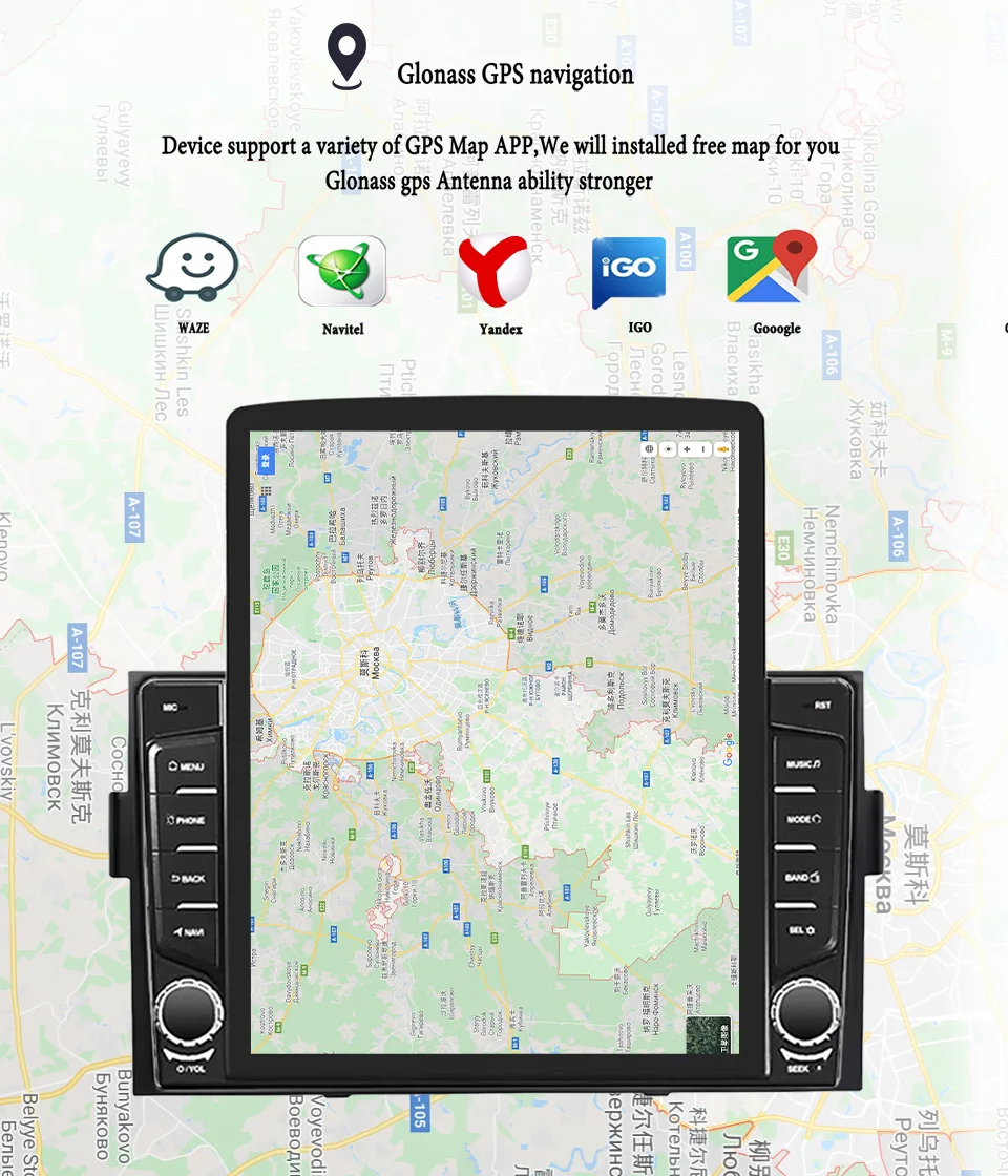 Autoradio de 9,7 pulgadas para Honda Ridgeline 2006 2010 2014 navegación GPS sistema inteligente de coche Carplay reproductor de música y vídeo automático
