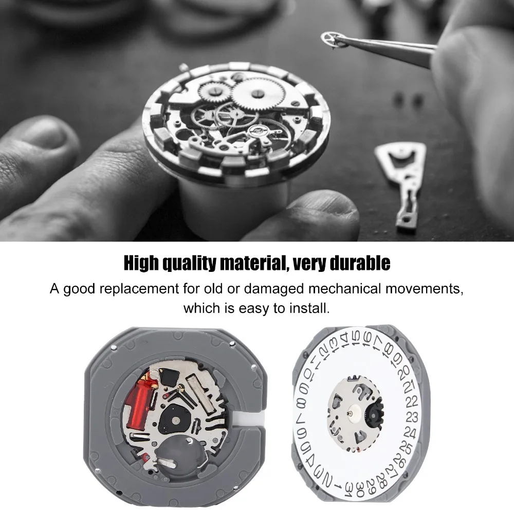 Профессиональные пластиковые VJ52 профессиональные часы с кварцевым механизмом, сменные часы, ремонт механизма, ремонт, использование