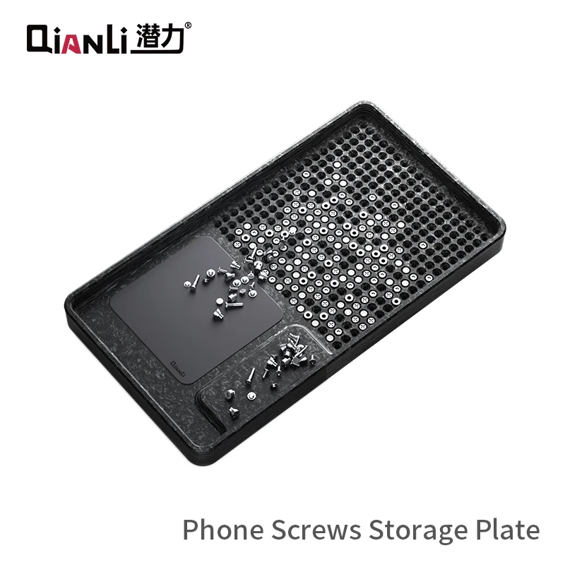 Qianli Phone Screw Special Storage Tray Vertical Correction Precise Soft Hard Magnetic Adsorption Plate Repair Box