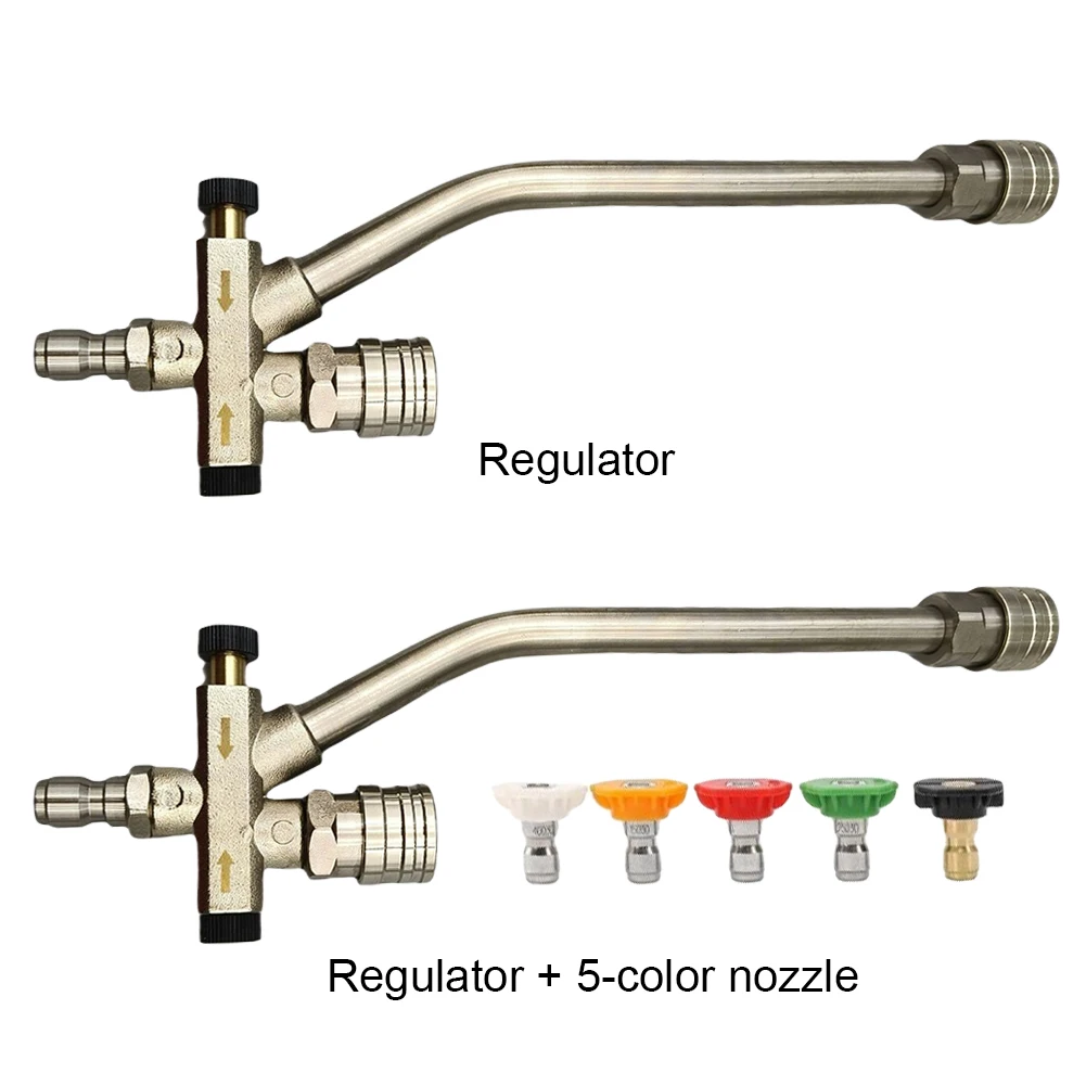 

Dual Valve Dual Valve Snow Foam Spray Gun Stainless Steel Foam Lance Nozzle Foam Generator Accessories for High Pressure Washer