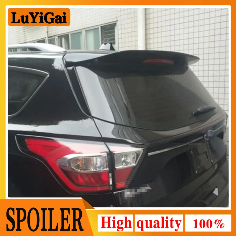 Fit For Ford Escape Kuga 2013 2014 2015 2016 2017 Exterior ABS Plastic Unpainted Primer Color Rear Trunk Wing Spoiler Decoration