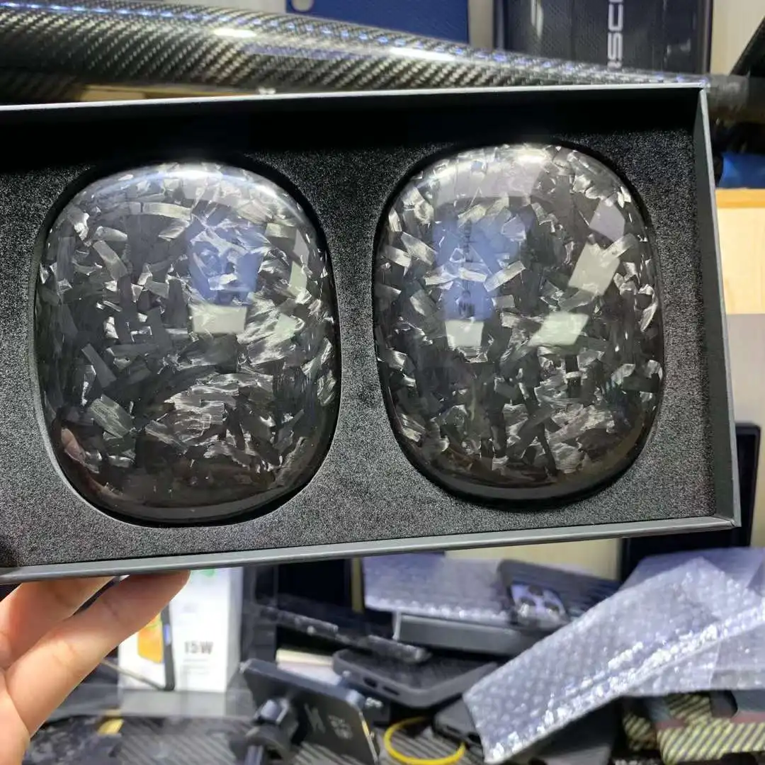 Real Carbon Fiber Earphone Case for Apple AirPods Max Protective Bluetooth Headphone Cover Ultra-thin Forged