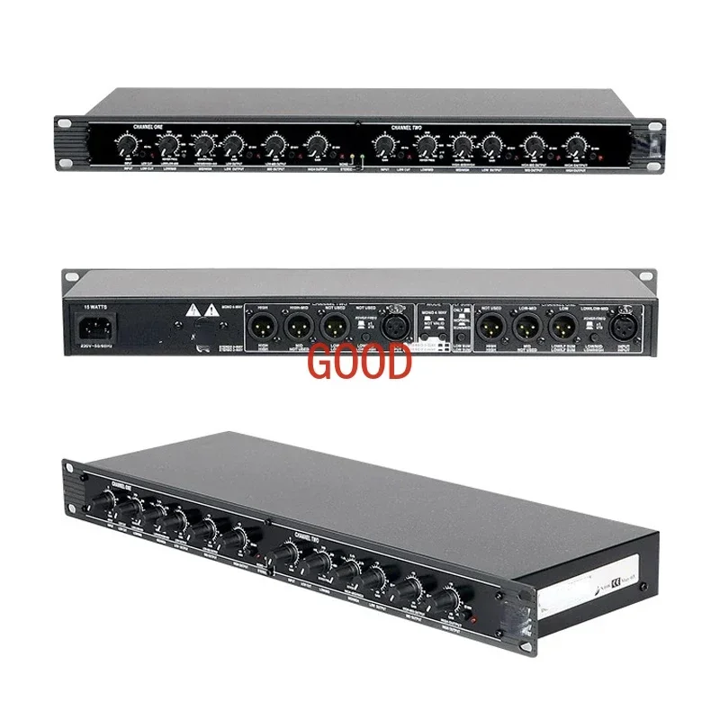 Professional Sound Peripheral Equipments Stereo 2/3 Way, Mono 4-Way Crossover audio Equalizer with Connectors