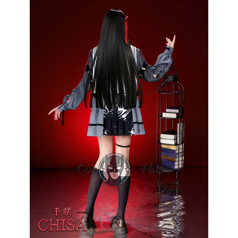 New Game Wuthering Waves Chisa Cosplay Costume Sweatshirt JK Skirt Outfit Halloween Carnival Uniform Christmas Party for Women