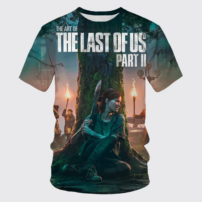 New Horror Game 3D Print Men Women Streetwear T-Shirt The Last of Us Part II T Shirts Oversized Harajuku Kids Tops Tees Clothing