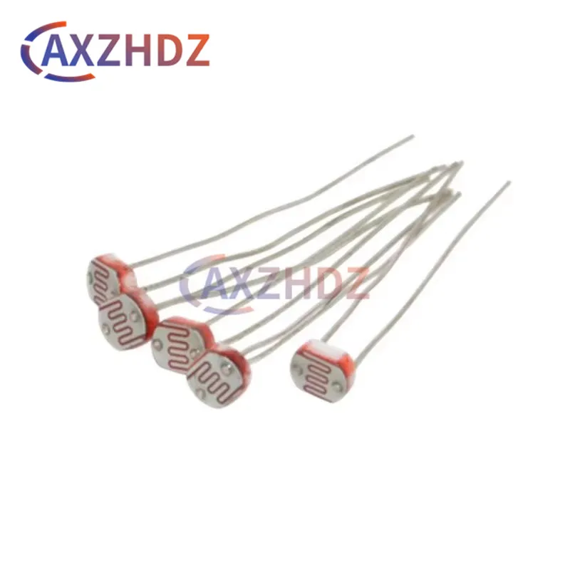20PCS GL5506 GL5516 GL5528 GL5537 GL5539 GL5549 5mm Photoresistor Light-dependent Resistor LDR Light Detection Switch Sensor